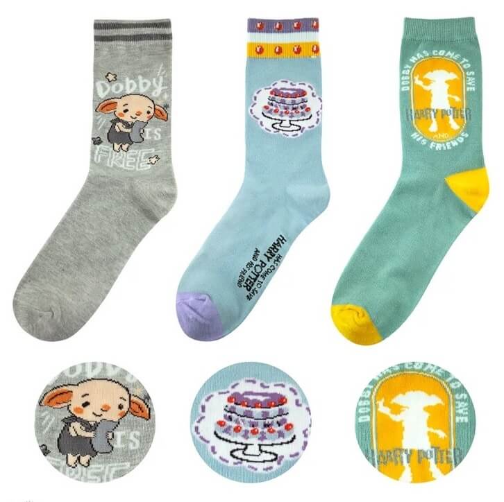Harry Potter Ponožky - Dobby, set 3 párů