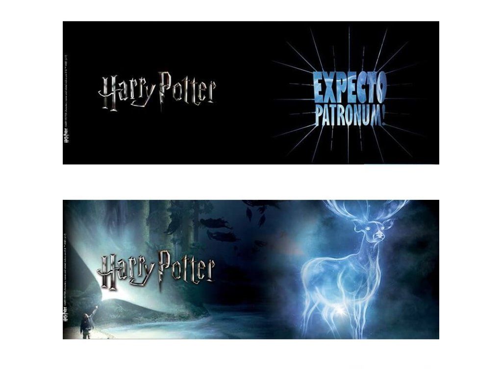 Detail motivu hrnku Expecto Patronum po změně barvy | Svetkouzel.com