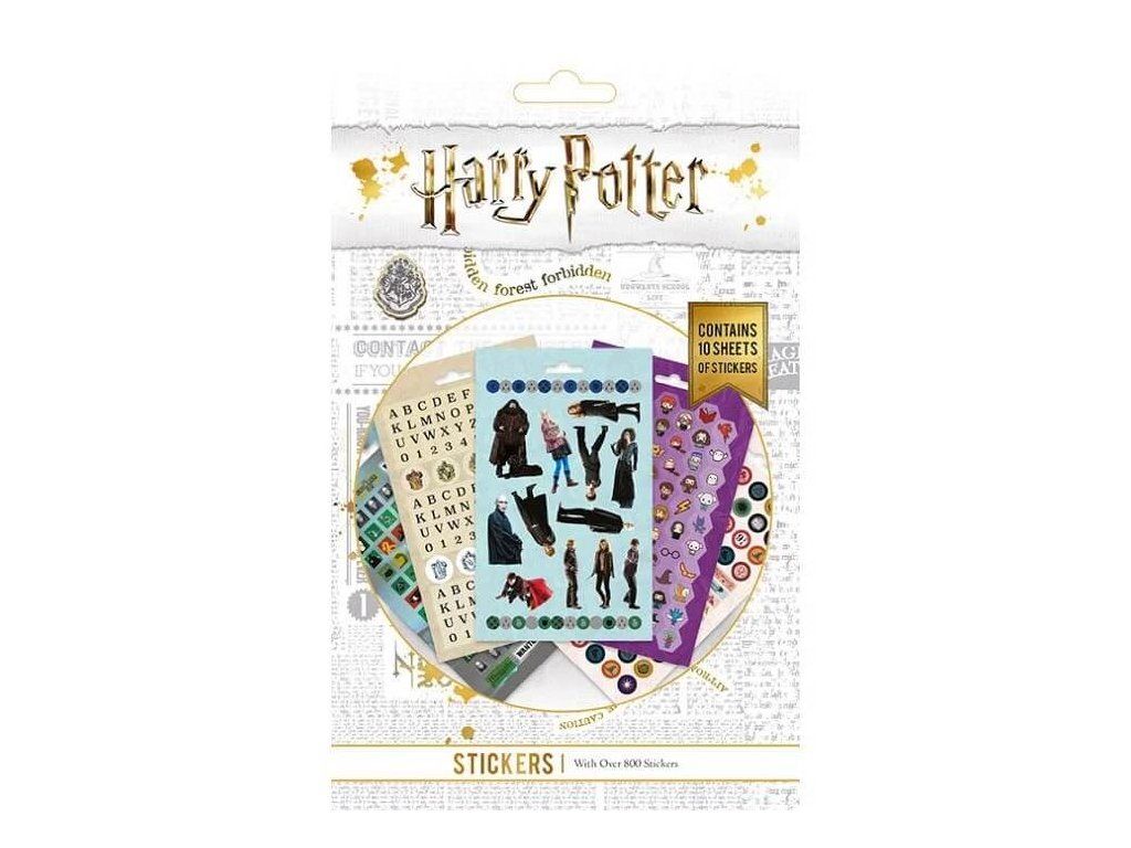 Sada 800 samolepek Harry Potter s motivy kouzelnického světa | Svetkouzel.com