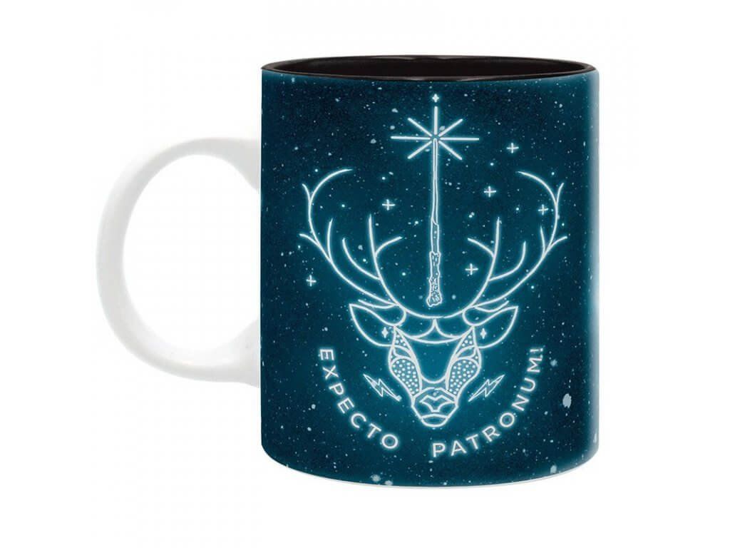 Černý keramický hrnek Harry Potter s motivem Expecto Patronum | Svetkouzel.com
