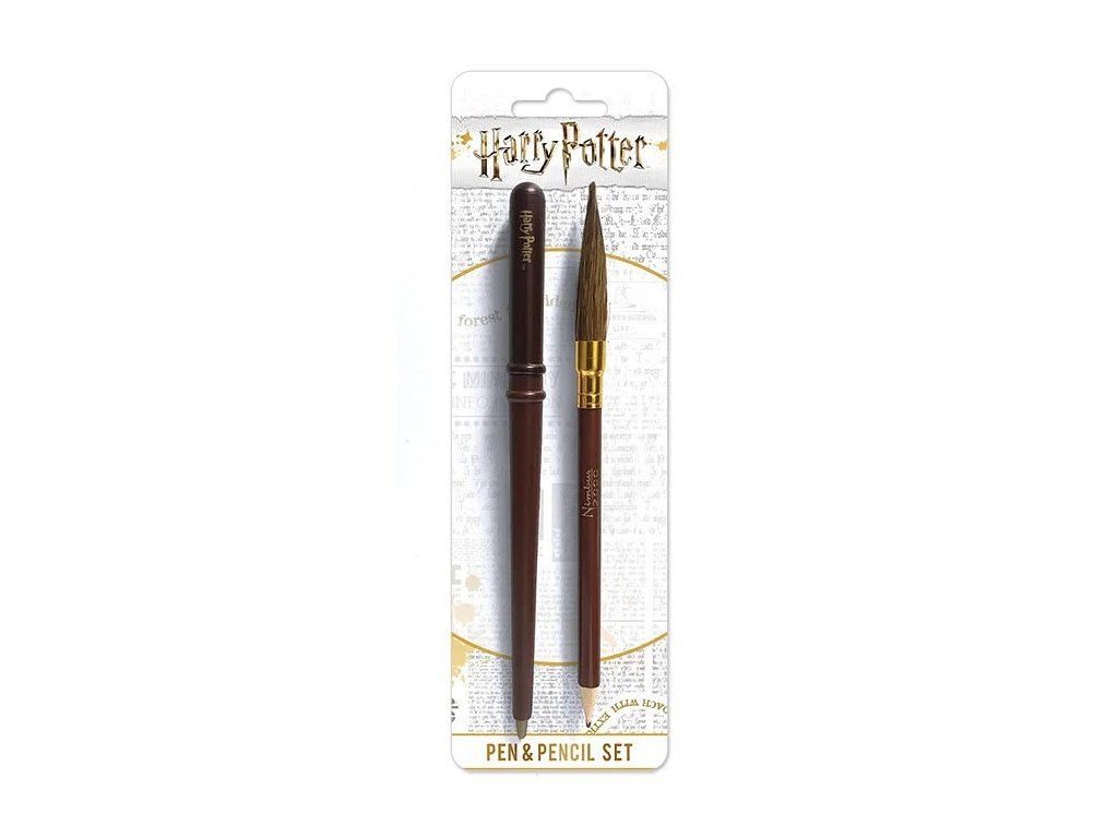 Set propisky ve tvaru hůlky a tužky ve tvaru koštěte Harry Potter | Svetkouzel.com