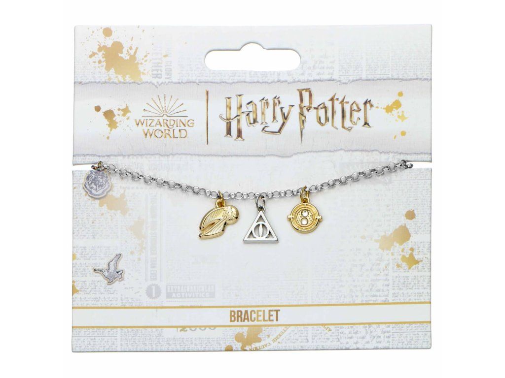 Postriebrený náramok Harry Potter na jemnej retiazke | Svetkuziel.sk