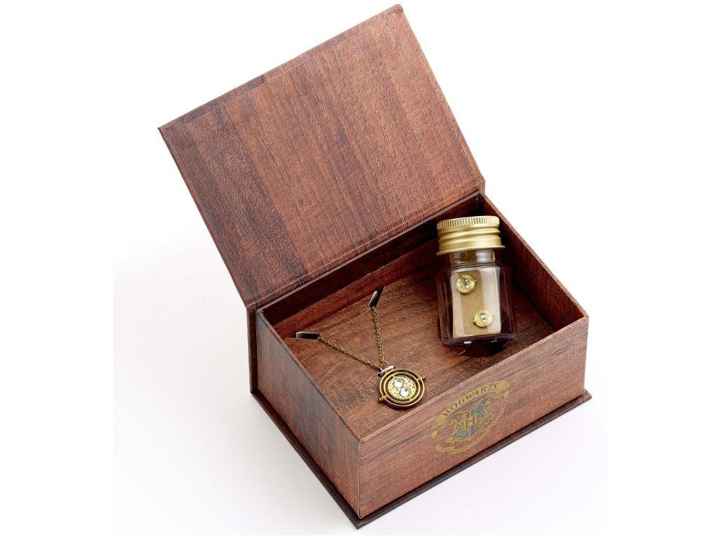Sběratelský box Harry Potter s náhrdelníkem a náušnicemi Obraceč času | Svetkouzel.com