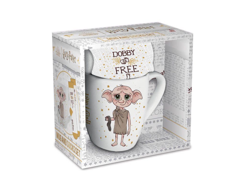 Harry Potter Dárková sada - Hrnek a ponožky Dobby