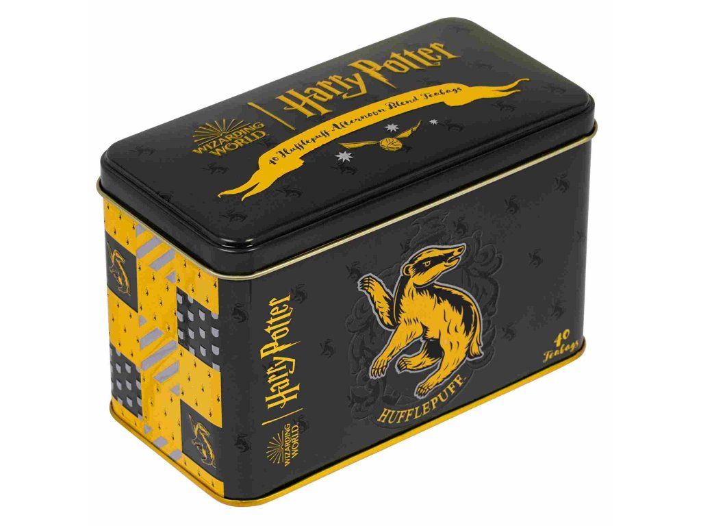 Plechová dóza čaje Harry Potter s erbem Mrzimoru | Svetkouzel.com