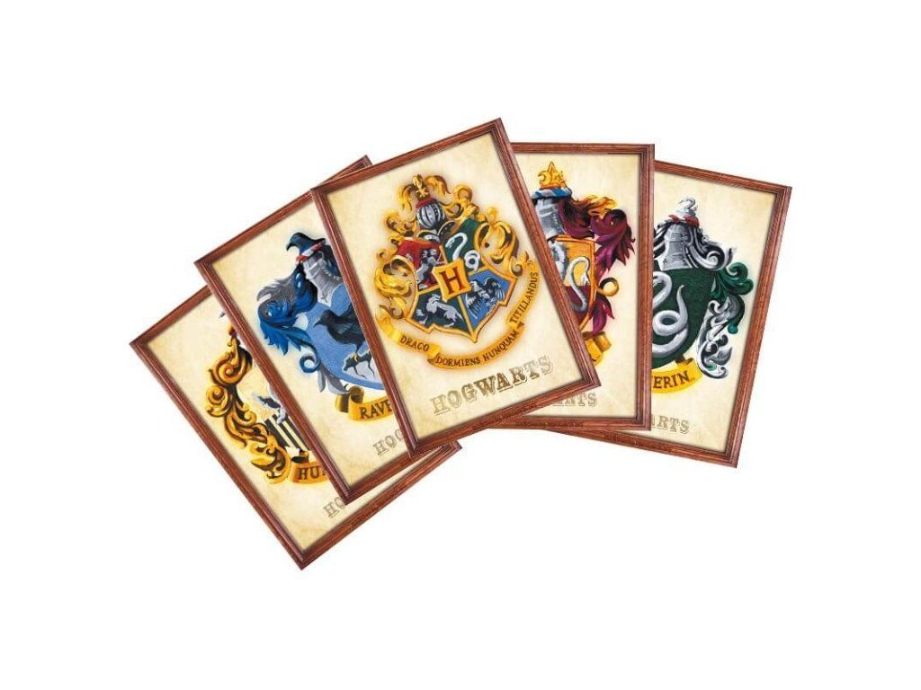 Harry Potter Pohlednice - Bradavické koleje