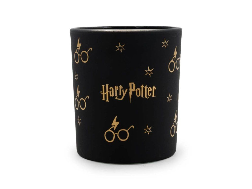 Vonná svíčka Harry Potter v černé sklenici s brýlemi a bleskem | Svetkouzel.com
