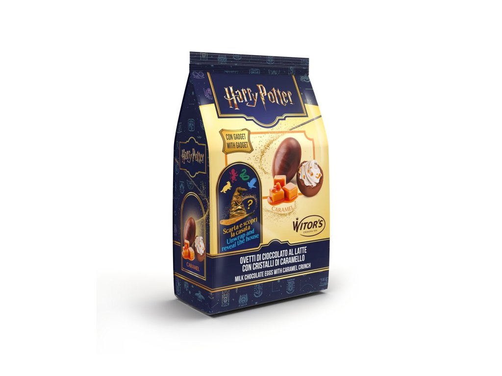 Harry Potter čokoláda — čokoládová vajíčka s karamelem