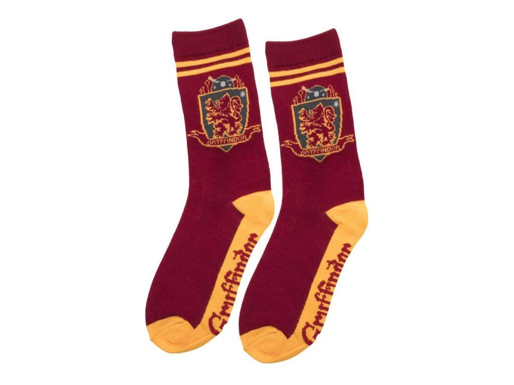 Harry Potter Socks Gryffindor, High, Set of 3 Pairs - view 3 | Svetkouzel.com